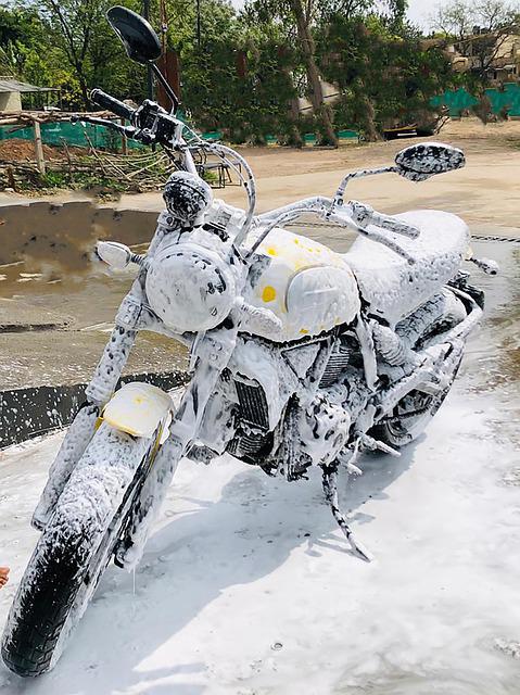 nettoyage de moto